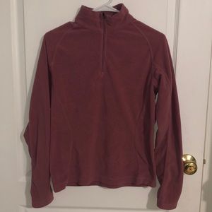 Purple quarter zip fleece!
